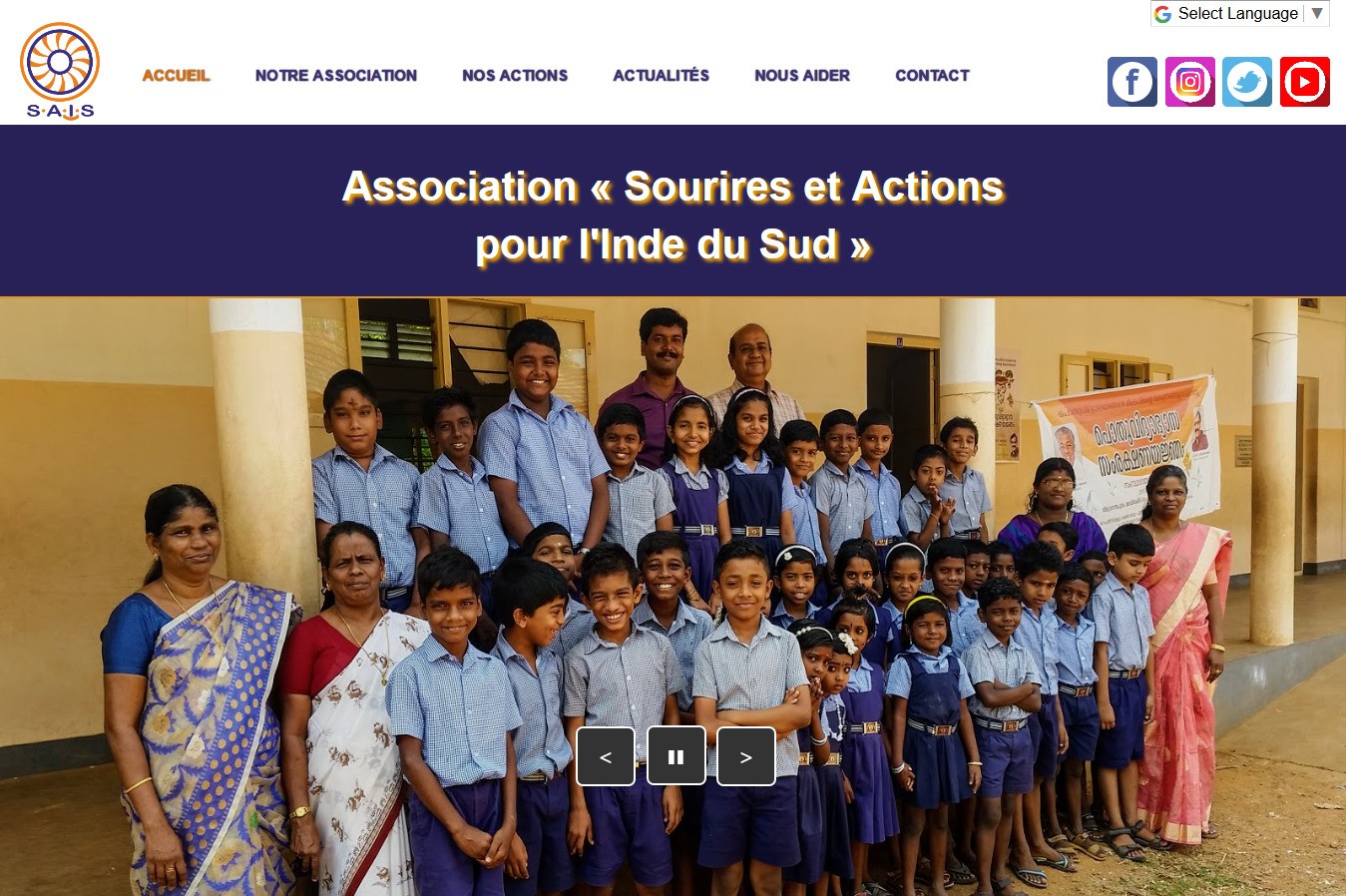 Site Web de l'association S.A.I.S.